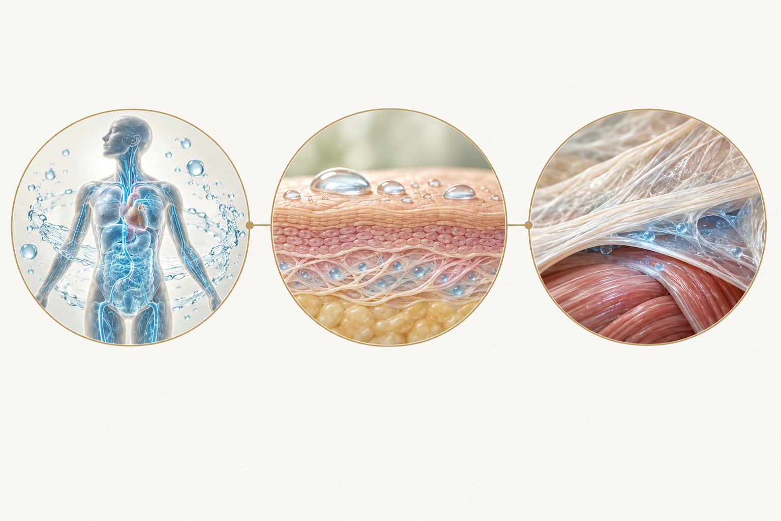 Comparison of whole-body hydration, skin hydration, and deep fascial tissue