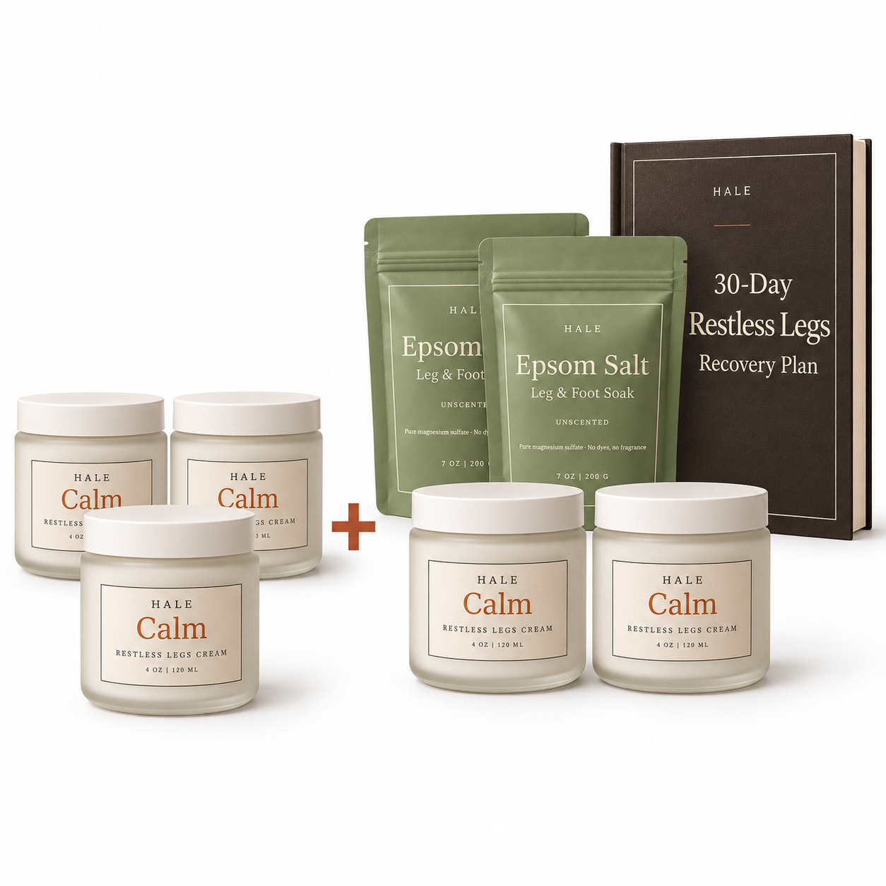 Hale Calm jars with Epsom Salt soak and recovery plan